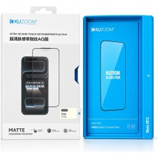 Kuzoom 3 D Curved iPhone Duo Katlanabilir Dış Ekran Uyumlu 3D Kavisli Hayalet Cam Ekran Koruyucu Siyah