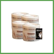 Bezos Three Brand 4lü Adet Arnavut Kremi Whitens Cream Aklık Kremi LFHX0420 100 ml + 1 Adet Jel Hediye Mgc