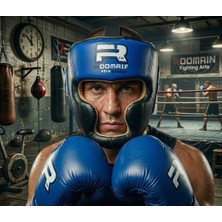 Boxıng Headgear Blue Roomaıf Extra Power S/m
