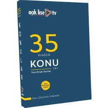 Açık Lise Tv 35 Kredilik Konular - Ortak Dersler Kitabı Üniversite Hazırlık İçin Sınav Bilgileriyle