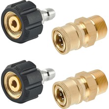 Tr Basınçlı Yıkama Hızlı Bağlantı Parçaları, M22 14MM Ila 1/4 Inç Hızlı Bağlantı Bas