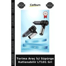 Carlburn Premium Torima Araç Içi Süpürge Katlanabilir LT101 Gri Kolay Kullanım Günlük Eşya Yaşam Ürünü