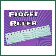 Vintessy Vıntessy 3D Baskı Dokunsal Fidget Cetveli - Kabartmalı Stres ve Odaklanma Oyuncağı - Mint BZS01