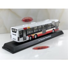 Samatlı Cararama 1:50 Ölçekli Metal Scania Otobüs 567 Serisi Kırmızı Renkli Eğlenceli Oyuncak