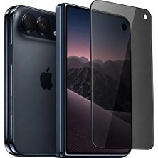Kuzoom Privacy iPhone Duo Katlanabilir Dış Kapak Ekranı Uyumlu 20° Anti-Peep Hayalet Ekran Koruyucu