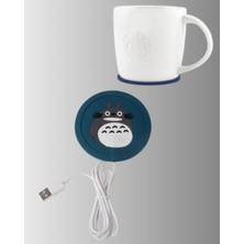 USB Isıtıcı Bardak Altlığı Totoro Desenli 45°–60° Sıcaklık Koruma