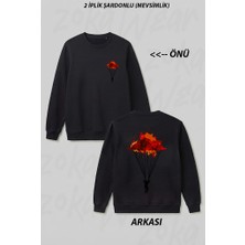 Zoka Wear Yamac Parasutu2 Ön Arka Baskılı Bisiklet Yaka Sweatshirt