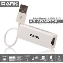 Dark USB to Ethernet USB 2.0 Ağ Adaptörü (DK-NT-U2LAN)
