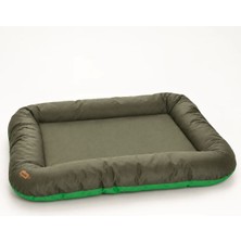 Patiyu Kedi Köpek Yatağı Premium Su Geçirmez Imperteks Yatak · Haki · M · 60 × 85 × 13 cm
