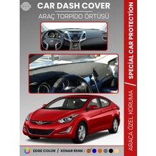 E-BİZ Hyundai Elantra (2011-2017) Torpido Örtüsü Ön Göğüs Araca Özel Uv Koruma Kaymaz Kolay Montaj