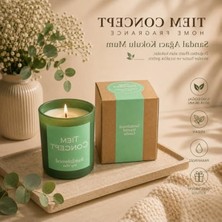 Mythriva 150 gr Cam Bardakta Sandal Ağacı Kokulu Mum, %100 Doğal Soya