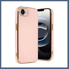Bezos iPhone 16E Uyumlu Kılıf Volet Silikon - Pembe BZS10