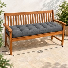 Patiyu Kapitone Bank Minderi · 100 × 45 × 4 cm · Gri