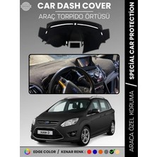 E-BİZ Ford C-Max Double Ekran (2010-2014) Torpido Örtüsü  Araca Özel Tam Uyum Kaymaz Kolay Montaj
