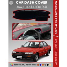 E-BİZ Toyota Corolla (1988-1991) Torpido Örtüsü Panel Halısı Torpido Koruma Tam Uyum Uv Koruma Kaymaz