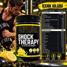 Universal Nutrition Shock Therapy All-In-One Preworkout Arginine Hcl & Citrulline & Beta Alanin & Creatine Monohidrat Lemon Burst 840 gr