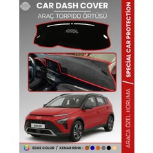 E-BİZ Hyundai Bayon (2020+) Torpido Örtüsü Panel Koruma Araca Özel Uv Koruyucu Kaymaz Hızlı Montaj