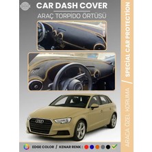 E-BİZ Audi A3 (2013-2020) Torpido Örtüsü Ön Göğüs Koruma Torpido Koruma Araca Özel Kaymaz Kolay Montaj