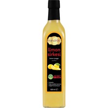 Tr Limon Sirkesi 500 ml Doğal Fermantasyon Içilebilir Katkısız Cam Şişe