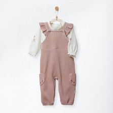 Andywawa Kız Bebek Salopet Set Velvet Blossoms ANW-AC27086