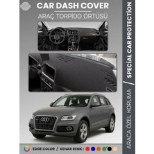 E-BİZ Audi Q5 (2008-2017) Torpido Örtüsü Ön Göğüs Koruma Torpido Koruma Araca Özel Kaymaz Kolay Montaj