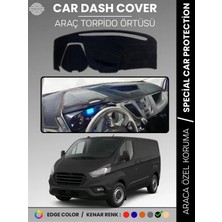 E-BİZ Ford Transit Custom (2012-2020) Torpido Örtüsü Ön Göğüs Koruma Torpido Koruma Tam Uyum