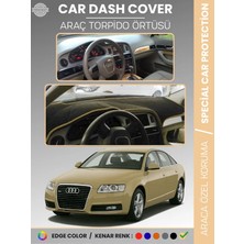 E-BİZ Audı A6 (2005-2011) Torpido Örtüsü Ön Göğüs Koruma Torpido Koruma Araca Özel Kaymaz Kolay Montaj