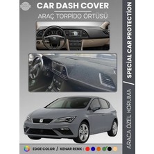 E-BİZ Seat Leon (2013-2020) Torpido Örtüsü Ön Göğüs Halı Torpido Koruma Birebir Uyum Kaymaz Uv Koruma