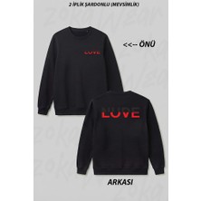 Zoka Wear Nude Love Ön Arka Baskılı Bisiklet Yaka Sweatshirt