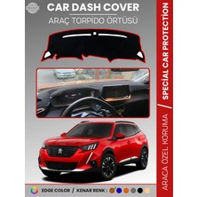 E-BİZ Peugeot 2008 (2019-2021) Torpido Örtüsü Panel Koruma Torpido Koruma Birebir Uyum Kaymaz Özel Kesim