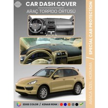 E-BİZ Porsche Cayenne (2002-2010) Torpido Örtüsü Ön Göğüs Koruma Torpido Koruma Tam Uyum Kaymaz