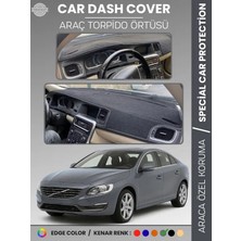 E-BİZ Volvo S60 (2011-2017) Torpido Örtüsü Ön Göğüs Koruma Torpido Koruma Tam Uyum Araca Özel Uv Koruma