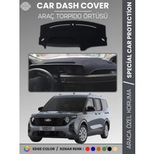E-BİZ Ford Courier (2023+) Torpido Örtüsü Ön Panel Torpido Koruma Tam Uyum Çatlamayı Önler Kolay Montaj