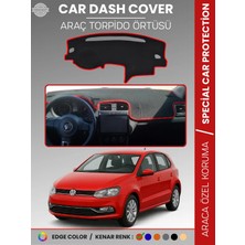 E-BİZ Volkswagen Polo (2009-2019) Torpido Örtüsü Ön Göğüs Koruma Torpido Koruma Tam Uyum Kaymaz Özel Kesim