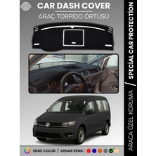 E-BİZ Volkswagen Caddy (2015-2021) Torpido Örtüsü Ön Göğüs Koruma Torpido Koruma Tam Uyum Çatlamayı Önler