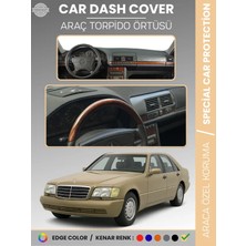 E-BİZ Mercedes S Class W140 (1991-1998) Torpido Örtüsü Premium Kalite Torpido Koruma Özel Kesim Uv Koruma