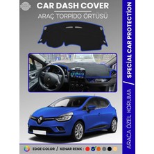 E-BİZ Renault Clio 4 (2012-2020) Torpido Örtüsü Ön Göğüs Koruma Torpido Koruma Birebir Uyum Kaymaz