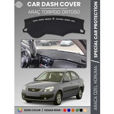 E-BİZ Kia Rio Pride (2005-2011) Torpido Örtüsü Ön Panel Halı Torpido Koruma Tam Uyum Araca Özel Kaymaz
