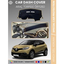 E-BİZ Renault Captur 1 (2013-2019) Torpido Örtüsü Ön Göğüs Koruma Torpido Koruma Araca Özel Tam Uyum