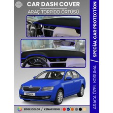 E-BİZ Skoda Octavıa A7 (2013-2019) Torpido Örtüsü Ön Göğüs Halı Torpido Koruma Tam Uyum Kaymaz Uv Koruma