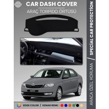 E-BİZ Skoda Rapid (2013-2017) Torpido Örtüsü Ön Göğüs Halı Torpido Koruma Tam Uyum Kaymaz Uv Koruma