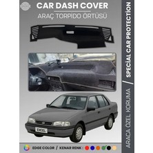 E-BİZ Hyundai Excel (1989-1994) Torpido Örtüsü Göğüs Koruma Araca Özel Uv Koruma Kolay Montaj