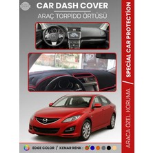 E-BİZ Mazda 6 (2007-2013) Torpido Örtüsü Panel Halısı Koruma Torpido Koruma Araca Özel Kaymaz Kolay Montaj