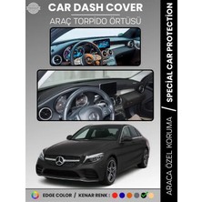 E-BİZ Mercedes C-Class W205 (2014-2020) Torpido Örtüsü Premium Kalite Torpido Koruma Özel Kesim Uv Koruma