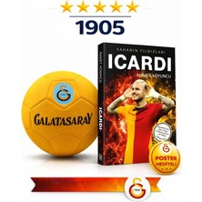 Galatasaray Icardi Lisanslı No 5 Futbol Topu 2026 Model + Poster Hediyeli