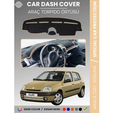 E-BİZ Renault Clıo 2 Aırbaglı (2001-2012) Torpido Örtüsü Ön Göğüs Koruma Torpido Koruma Araca Özel