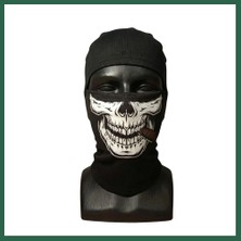 Vintessy Vıntessy Unisex Kuru Kafa Puro Baskılı Balaklava 1 Adet Tek Beden Viskoz Kask Içi Outdoor Maske BZS01