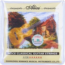 Tr Alice AC106-N Normal Gerilim Şeffaf Naylon Klasik Gitar Telleri, Gitar Tel