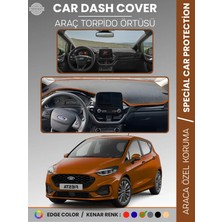 E-BİZ Ford Fiesta (2020+) Torpido Örtüsü Ön Göğüs Torpido Koruma Tam Uyum Çatlamayı Önler Kolay Montaj