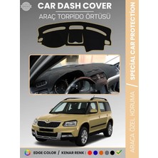 E-BİZ Skoda Yetı (2009-2017) Torpido Örtüsü Ön Göğüs Halı Torpido Koruma Tam Uyum Kaymaz Uv Koruma